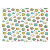 Waterverf Kleurrijke Eieren Tulpen Patroon Pasen Tafelkleed (Voorkant (Horizontaal))