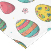 Waterverf Kleurrijke Eieren Tulpen Patroon Pasen Tafelkleed (Gekanteld)