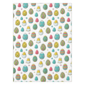 Waterverf Kleurrijke Eieren Tulpen Patroon Pasen Tafelkleed (Voorkant)