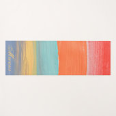 Waterverf kleurrijke fitness training yogamat (Voorkant (horizontaal))