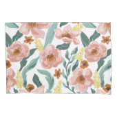 Waterverf kleurrijke flora kussensloop (Voorkant)