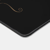 Waterverf Kleurrijke Geweven Gouden Monogram Bureaumat (Hoek)