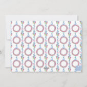 Waterverf Kleurrijke Kerst Baubles Krans Foto Feestdagenkaart (Achterkant)