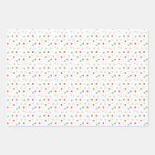 Waterverf Kleurrijke Kerst Confetti Trees Inpakpapier Vel (Voorkant)