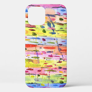 Waterverf kleurrijke lijnen Abstract Case-Mate iPhone Case