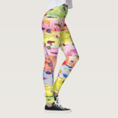 Waterverf kleurrijke lijnen Abstract Leggings (Rechts)