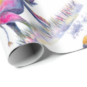 Waterverf kleurrijke olifanten cadeaupapier (Rol Hoek)