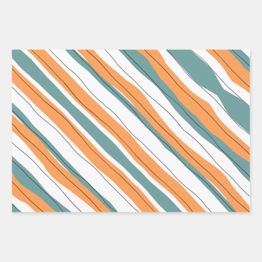 Waterverf kleurrijke papierbladen, matte inpakpapier vel (Voorkant 3)