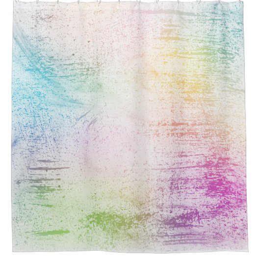 Waterverf kleurrijke pasta douchegordijn (Voorkant)