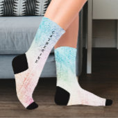 Waterverf Kleurrijke Pastel I Monogram Sokken