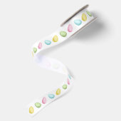 Waterverf Kleurrijke Pastel Paaseieren Satijnen Lint (Achterkant)