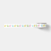 Waterverf Kleurrijke Pastel Paaseieren Satijnen Lint (Voorkant)