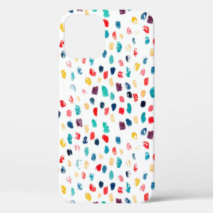 Waterverf kleurrijke penseelstreken naadloos patro Case-Mate iPhone case