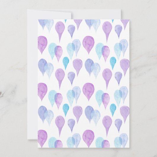 Waterverf Kleurrijke Rainbow ONE Eerste Verjaardag Kaart (Achterkant)