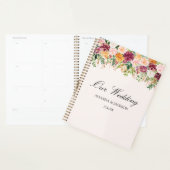 Waterverf Kleurrijke Roos Bloementuin Bruiloft Planner (Display)