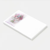 Waterverf Kleurrijke Rozen Bloemen Bloemen Bloemen Post-it® Notes (Schuin)