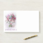 Waterverf Kleurrijke Rozen Bloemen Bloemen Bloemen Post-it® Notes (Op bureau)