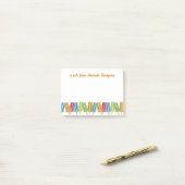 Waterverf Kleurrijke Schattigee Popsicles Custom Post-it® Notes (Op bureau)