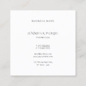 Waterverf kleurrijke Sjabloon Moderne Eenvoudige v Vierkante Visitekaartje (Achterkant)