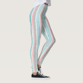 Waterverf kleurrijke strepen leggings (Rechts)