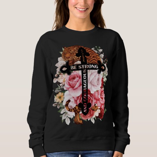 Waterverf kleurrijke tijger zijn sterk en moedig trui (Voorkant)