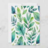 Waterverf Kleurrijke Trex Dinosaurus 1e Verjaardag Kaart (Achterkant)