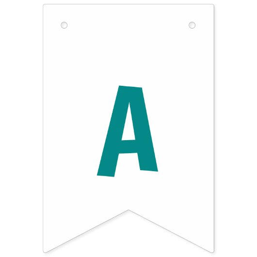 Waterverf Kleurrijke Trex Dinosaurus 1e Verjaardag Vlaggetjes (Tweede vlag)