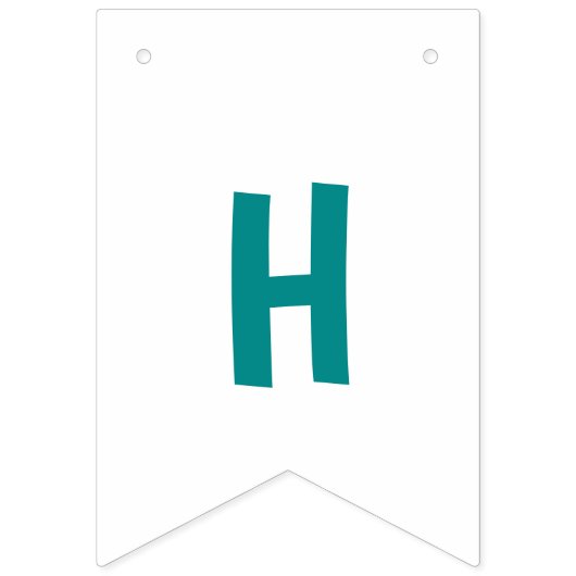 Waterverf Kleurrijke Trex Dinosaurus 1e Verjaardag Vlaggetjes (Eerste vlag)