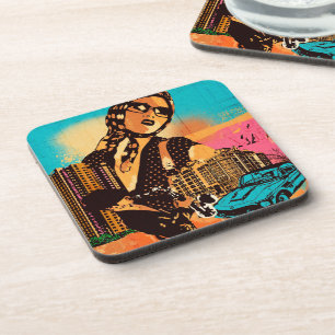 Waterverf Kleurrijke Urban City Beverage Coaster Bier Onderzetter