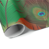 Waterverf kleurrijke vogelvangers Patroonkunst Cadeaupapier (Rol Hoek)