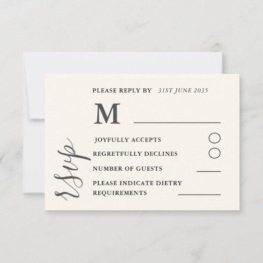 Waterverf Kleurrijke Wildflower Bruiloft RSVP (Voorkant)