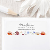 Waterverf Kleurrijke Wildflower Meadow Etiket (Insitu)