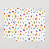 Waterverf kleursterren werpen kussen (Voorkant / Achterkant)
