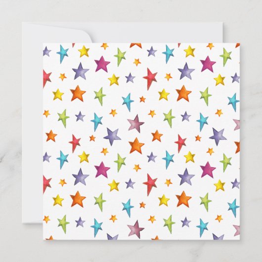 Waterverf kleursterren werpen kussen (Achterkant)
