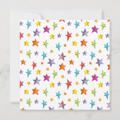 Waterverf kleursterren werpen kussen (Voorkant)