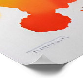 Waterverf kleurvogel poster (Hoek)