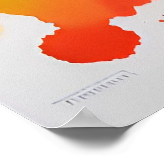 Waterverf kleurvogel poster (Hoek)