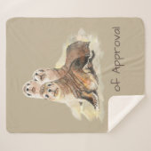 Waterverf klinkende verzegelingen van het Inspirer Sherpa Deken (Voorkant (horizontaal))