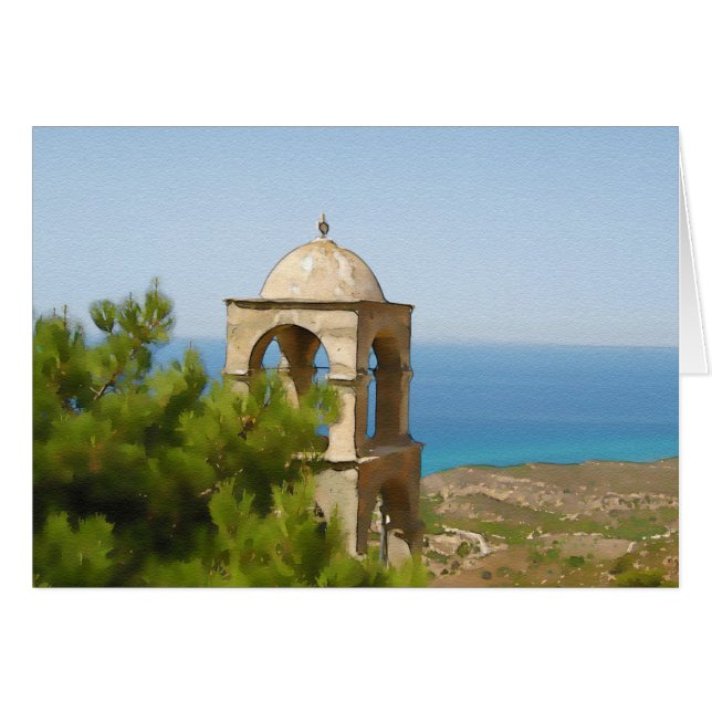 Waterverf klokkentoren (Voorkant Horizontaal)