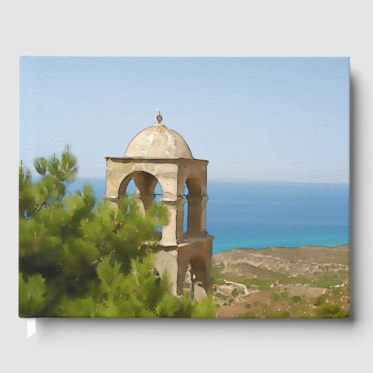 Waterverf klokkentoren gastenboek (Voorkant)