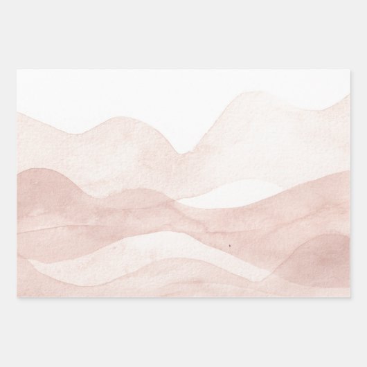 Waterverf knijpende papierbladen, matte inpakpapier vel (Voorkant 3)