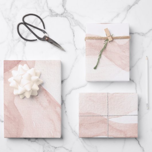 Waterverf knijpende papierbladen, matte inpakpapier vel (Voorkant)