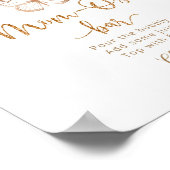 Waterverf kniproze vlinder Mam-osa barteken Poster (Hoek)