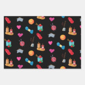 Waterverf Knitting Yarn en Accessoires Inpakpapier Vel (Voorkant 3)