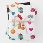 Waterverf Knitting Yarn en Accessoires Inpakpapier Vel (In situ)