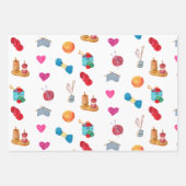 Waterverf Knitting Yarn en Accessoires Inpakpapier Vel (Voorkant)