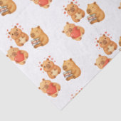 Waterverf Knuffel Capibara Tissuepapier (Detail)