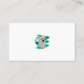 Waterverf Koala Babysitter - Kinderzorgleverancier Visitekaartje (Achterkant)