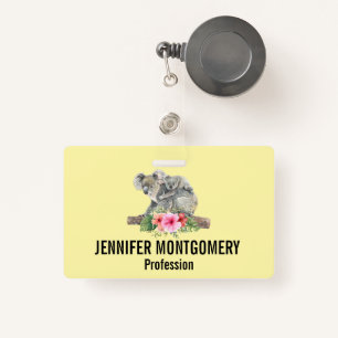 Waterverf Koala Beren Cute Mama & Baby Badge