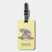 Waterverf Koala Beren Cute Mama & Baby Bagagelabel (Voorkant verticaal)
